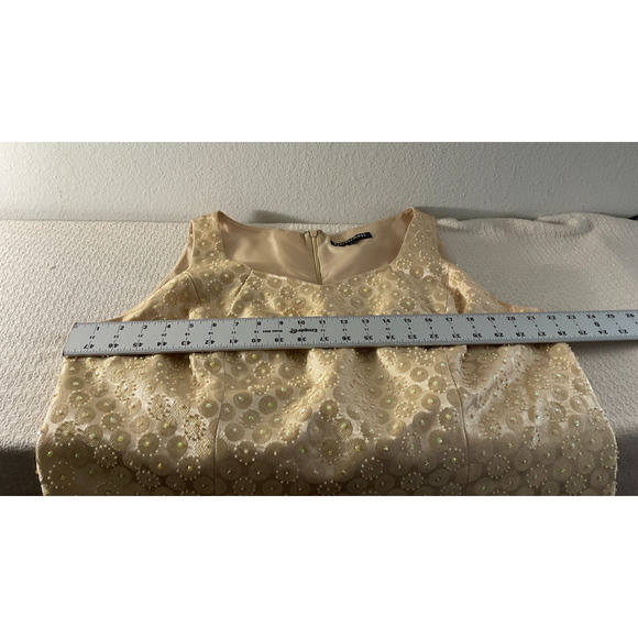 Nebiani Women's 18W Gold 2-Piece Dress Suit Formal Polka Dot STAIN ON FRONT - Picture 8 of 16